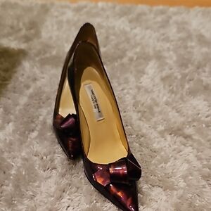 Saks Fifth Avenue Iridescent Purple Heels